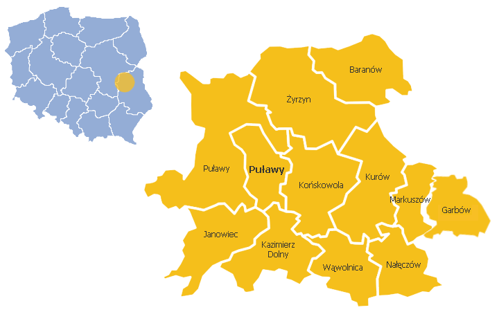 Obszar właściwości Sądu Apelacyjnego w Lublinie